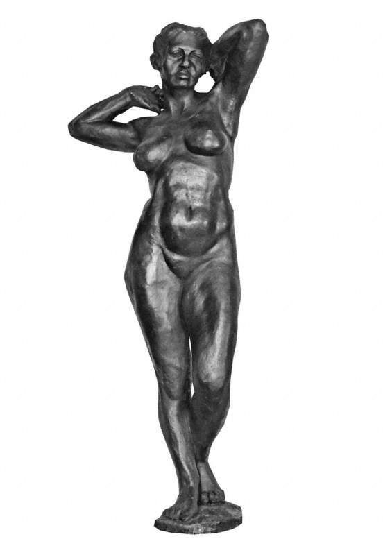 Standing Nude with Arms Raised