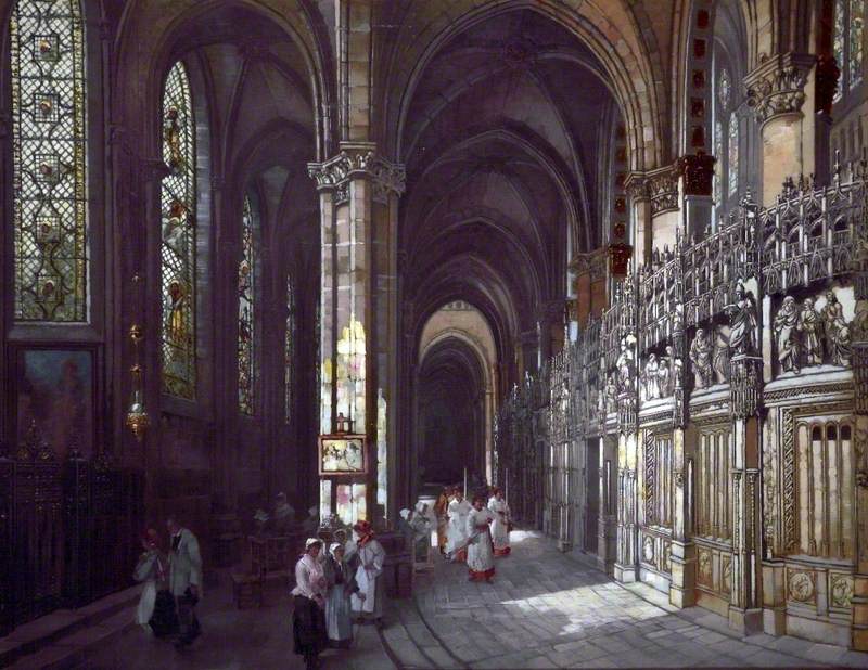 In the South Aisle, Chartres Cathedral, France