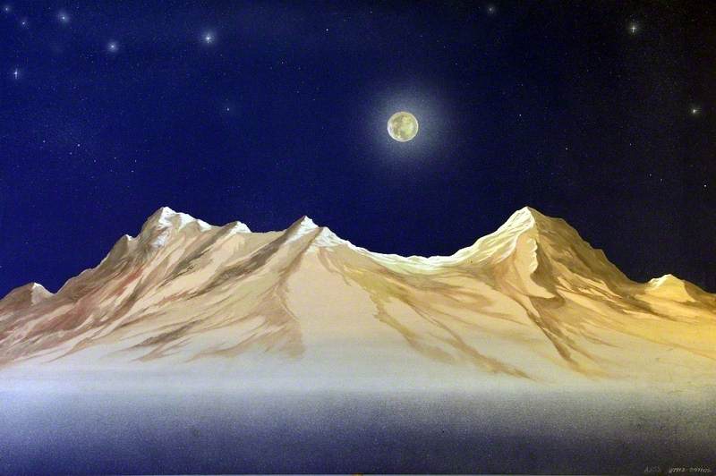 Mountain and Moon
