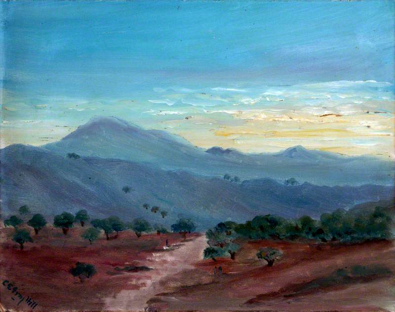 Valley with Olive Trees