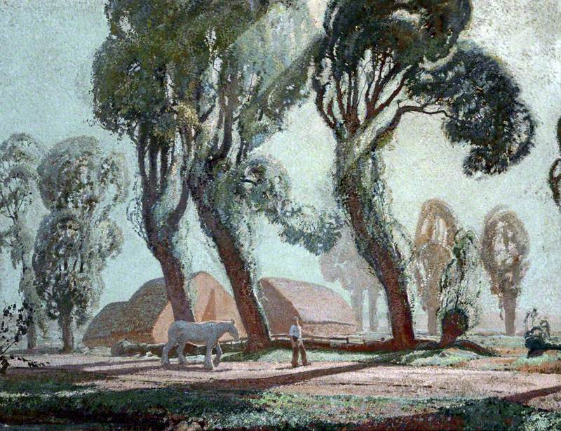 Trees, a Horse and a Figure