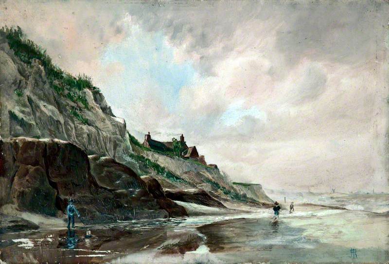 Beach Scene with Cliffs