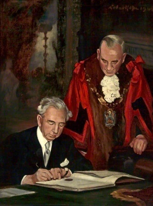 Lord Leverhulme and Alderman R. Williams, Mayor of Bebington