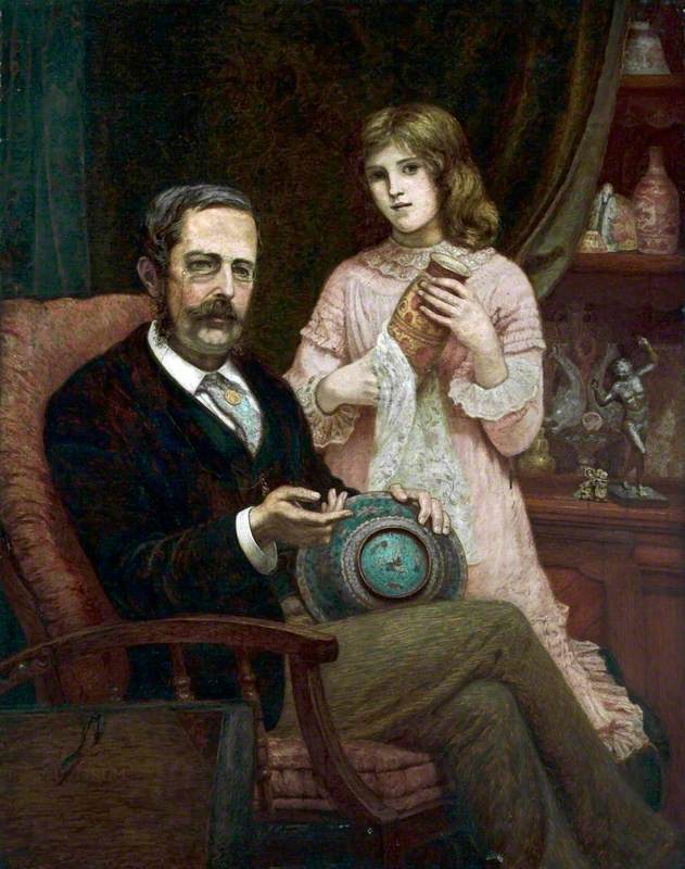 Philip Rathbone and His Daughter Elfreda