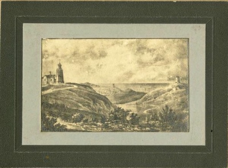 Cromer with the new and old Lighthouses