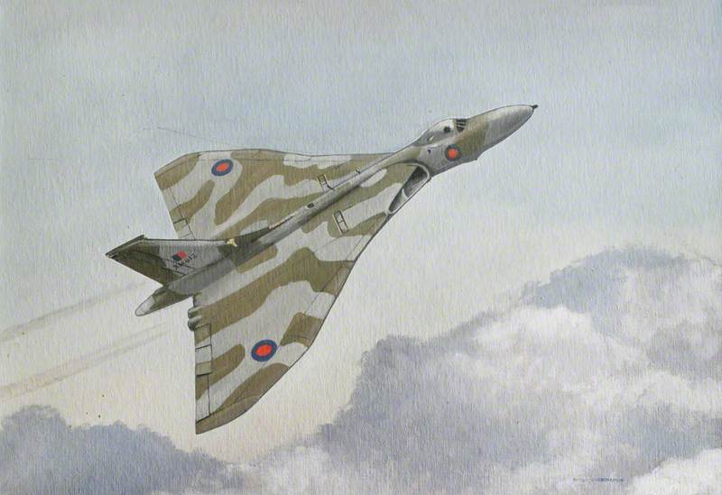 Avro Vulcan B, Mk 2 XM612 Arriving at Norwich Airport on Its Last Flight, Being Delivered to the City of Norwich Aviation Museum, January 1983