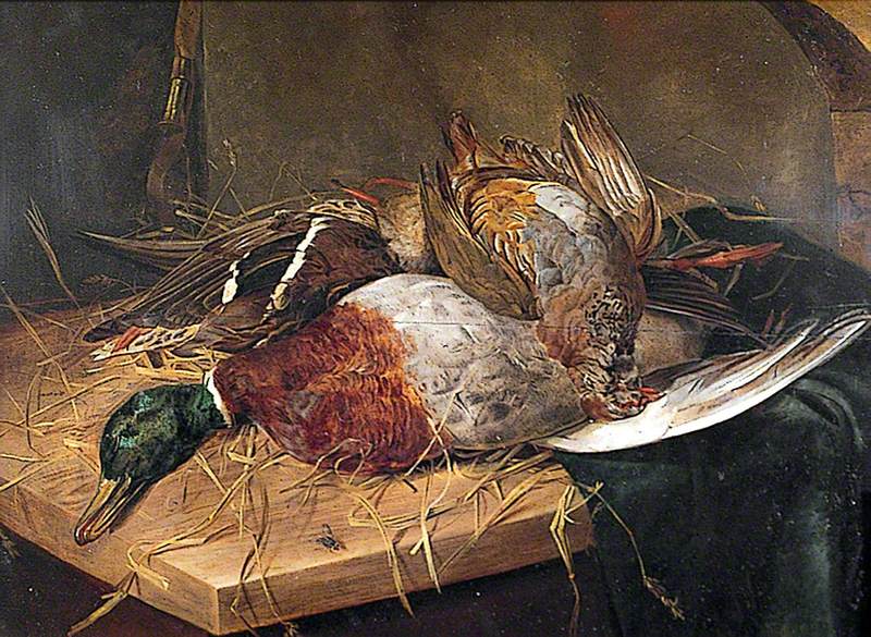 Group of Dead Game Birds