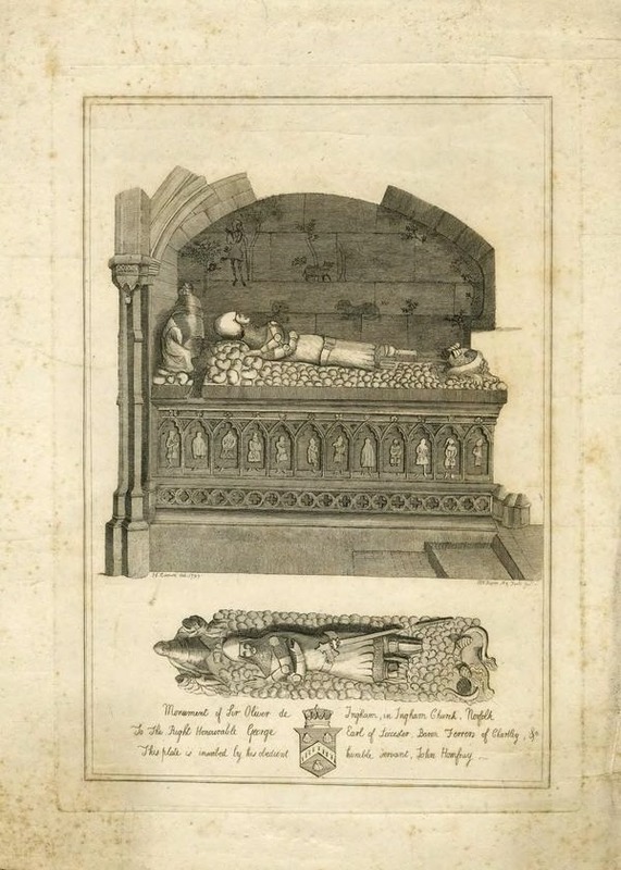 Monument of Sir Oliver de Ingham, in Ingham Church, Norfolk