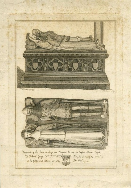 Monument of Sir Roger Boys, and Margaret his wife, in Ingham Church, Norfolk