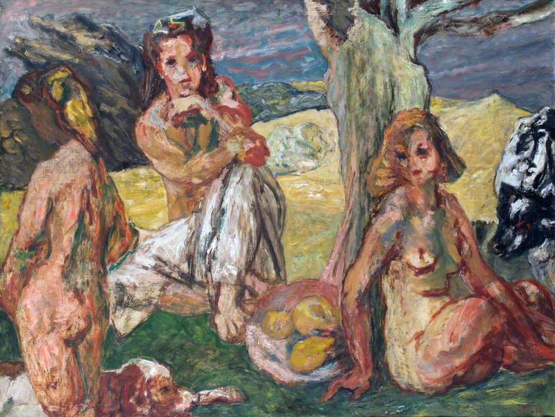 Three Nudes in a Landscape