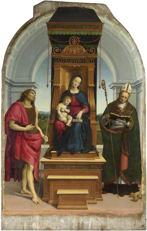 The Madonna and Child with Saint John the Baptist and Saint Nicholas of Bari (The Ansidei Madonna)