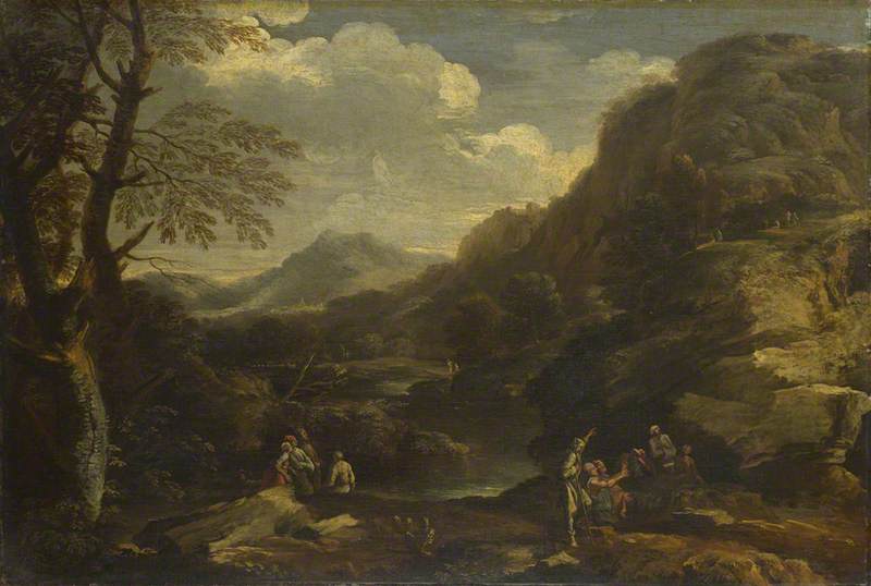 Mountainous Landscape with Figures
