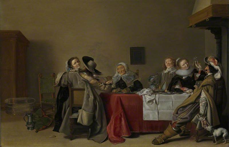 A Merry Company at Table