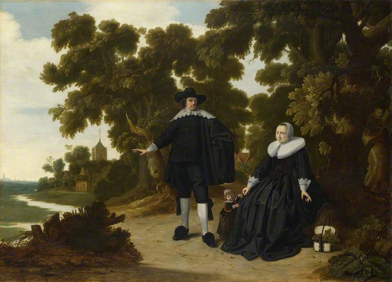 A Family Group (Jan van Hensbeeck and his Wife, Maria Koeck, and a Child ?)