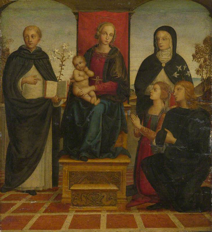 The Virgin and Child with Saints Dominic and Catherine of Siena, and Two Donors