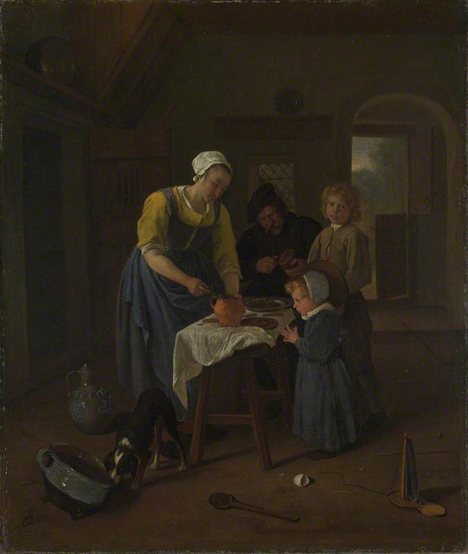 A Peasant Family at Meal-time ('Grace before Meat')