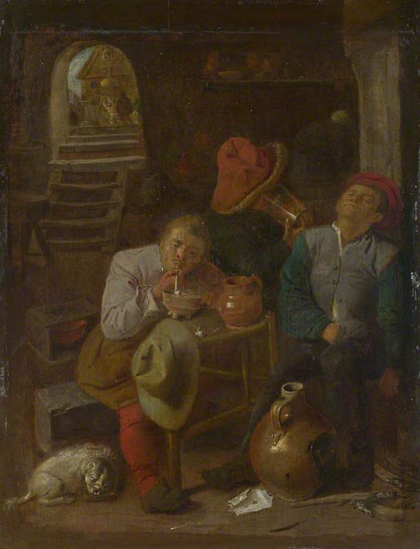 Four Peasants in a Cellar