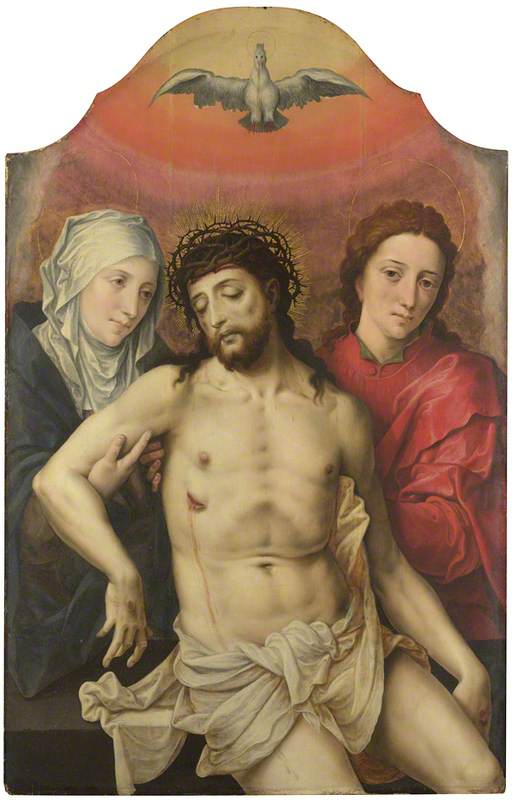 The Dead Christ supported by the Virgin and Saint John