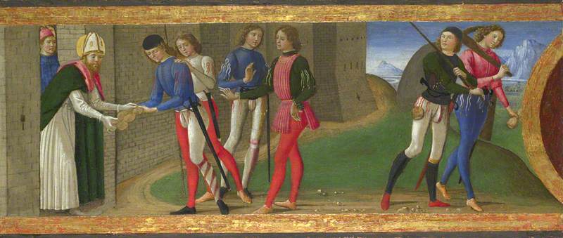 A Legend of Saints Justus and Clement of Volterra  by Domenico Ghirlandaio (1449–1494)