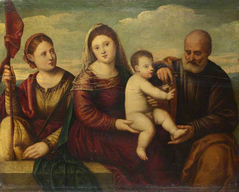 The Madonna and Child with Saint Joseph and a Female Martyr