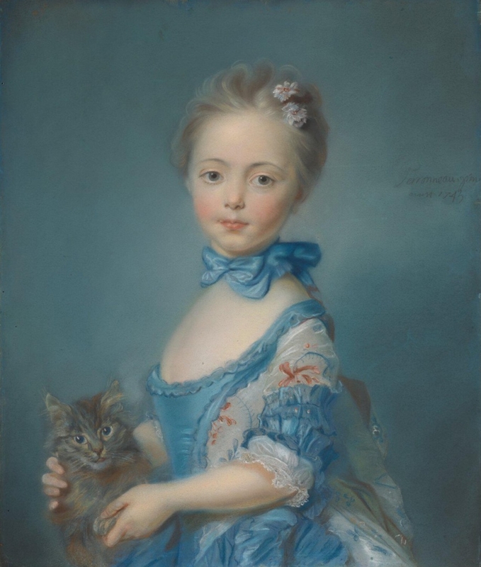 A Girl with a Kitten