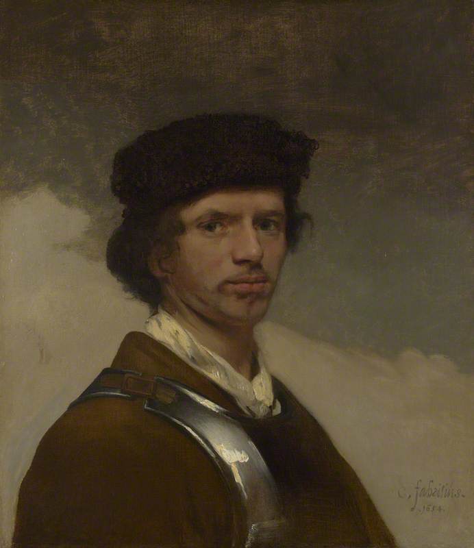 A Young Man in a Fur Cap and a Cuirass (probably a Self Portrait)