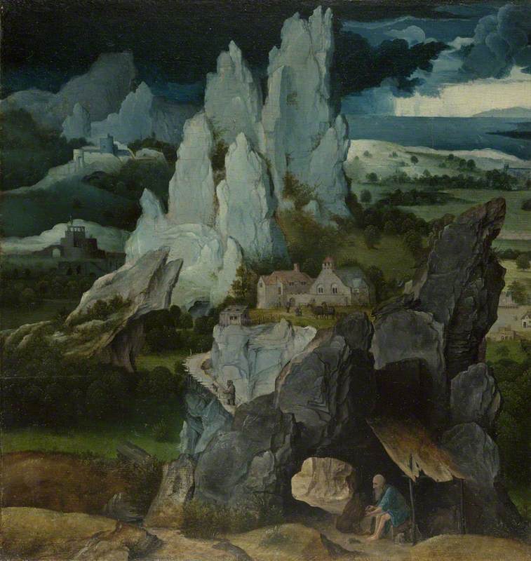 Saint Jerome in a Rocky Landscape