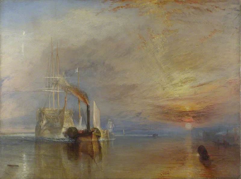 The Fighting Temeraire tugged to her Last Berth to be broken up, 1838