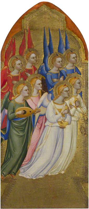 Seraphim, Cherubim and Adoring Angels: Left Pinnacle Panel
