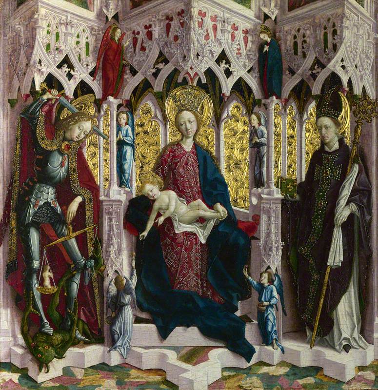 The Virgin and Child Enthroned with Angels and Saints