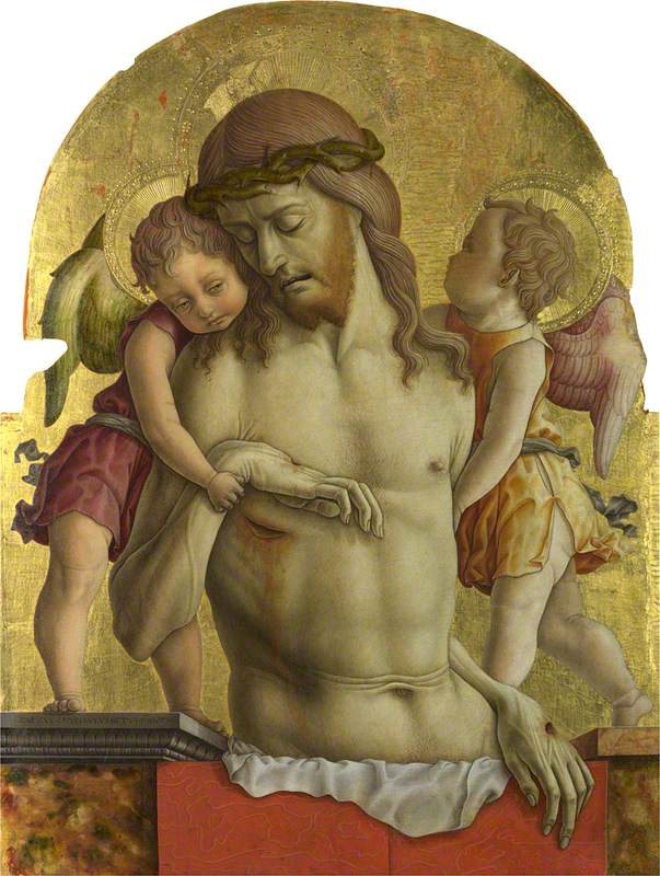 The Dead Christ supported by Two Angels