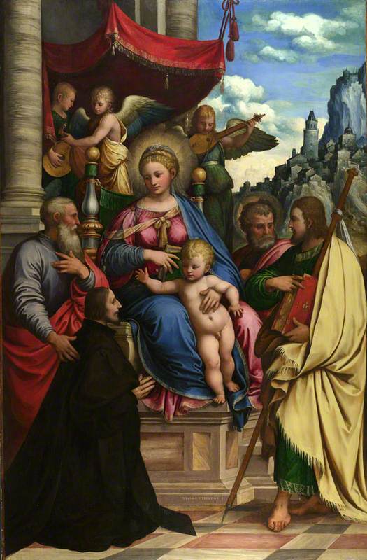 The Madonna and Child with Angels, Saints and a Donor