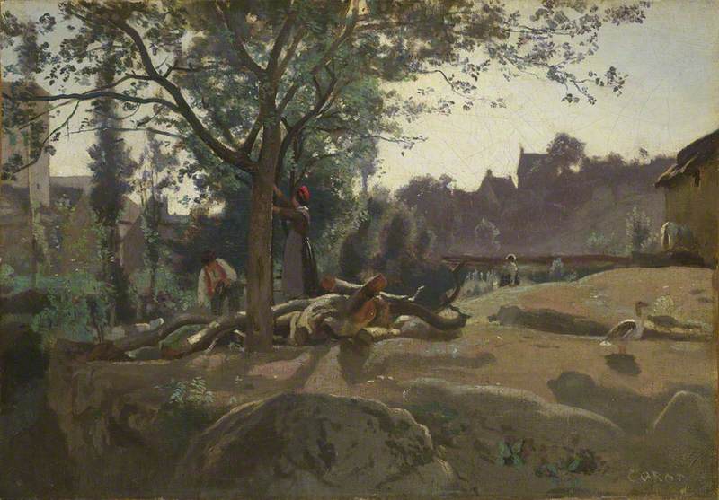 Peasants under the Trees at Dawn