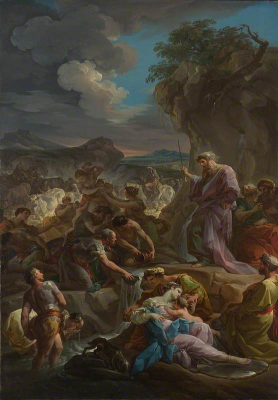 Moses striking the Rock