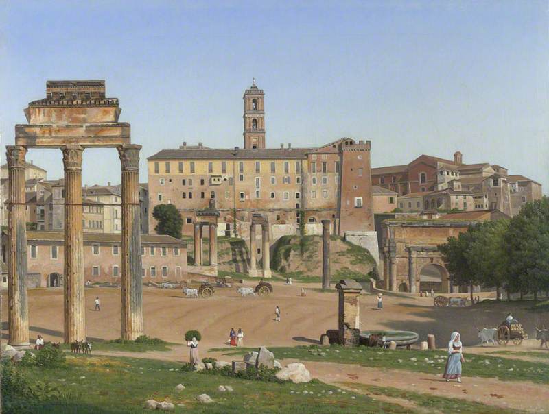 View of the Forum in Rome