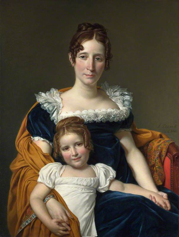 Portrait of the Comtesse Vilain XIIII and her Daughter