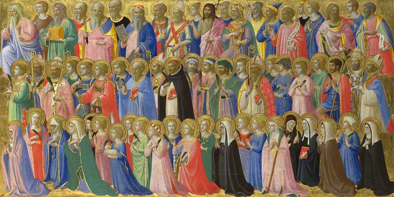 The Forerunners of Christ with Saints and Martyrs: Inner Right Predella Panel