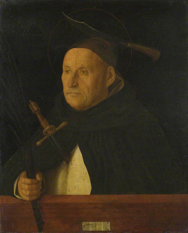 A Dominican, with the Attributes of Saint Peter Martyr