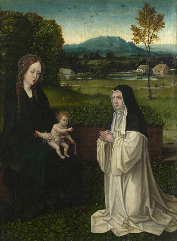 The Virgin and Child with a Cistercian (?) Nun