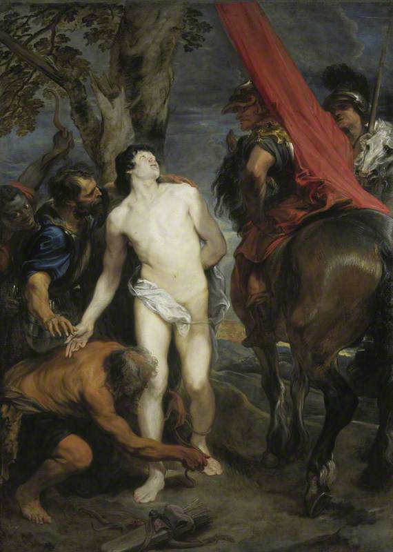 Saint Sebastian Bound for Martyrdom