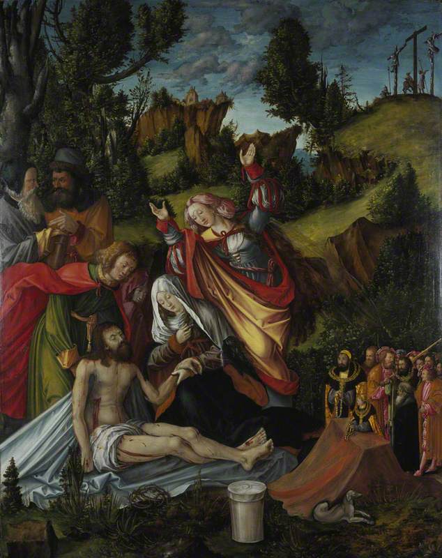 The Lamentation of Christ with a Group of Donors