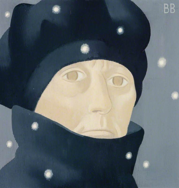 Barbara Balmer (b.1929), Artist, Self Portrait on a Frosty Friday