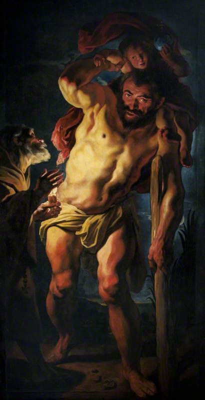 Saint Christopher Carrying the Christ Child
