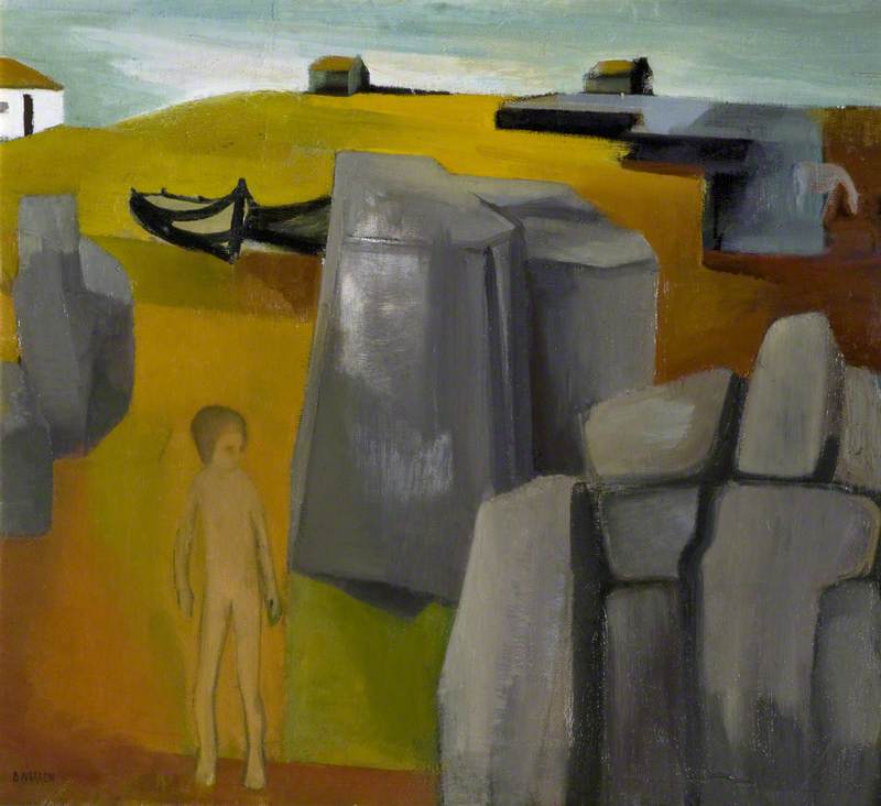 Child among Rocks