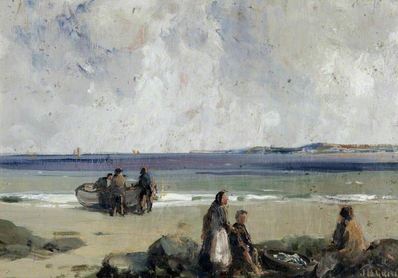 Foreshore, Boat and Figures