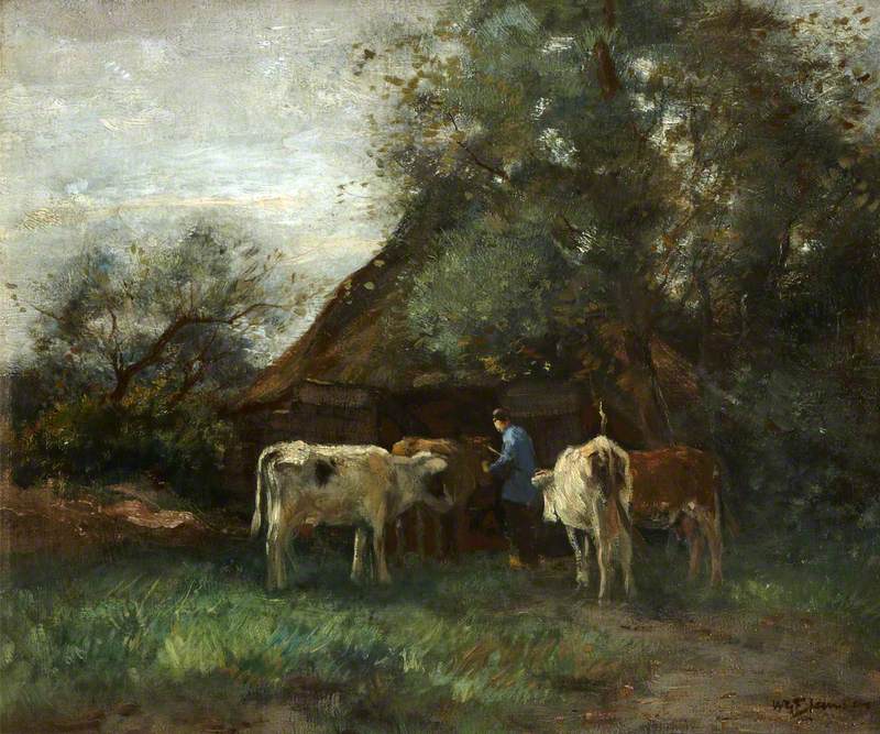 Cattle Entering the Stall