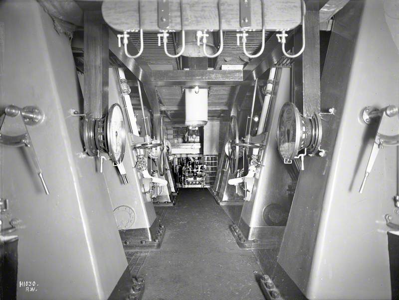 Engine room and telegraphs