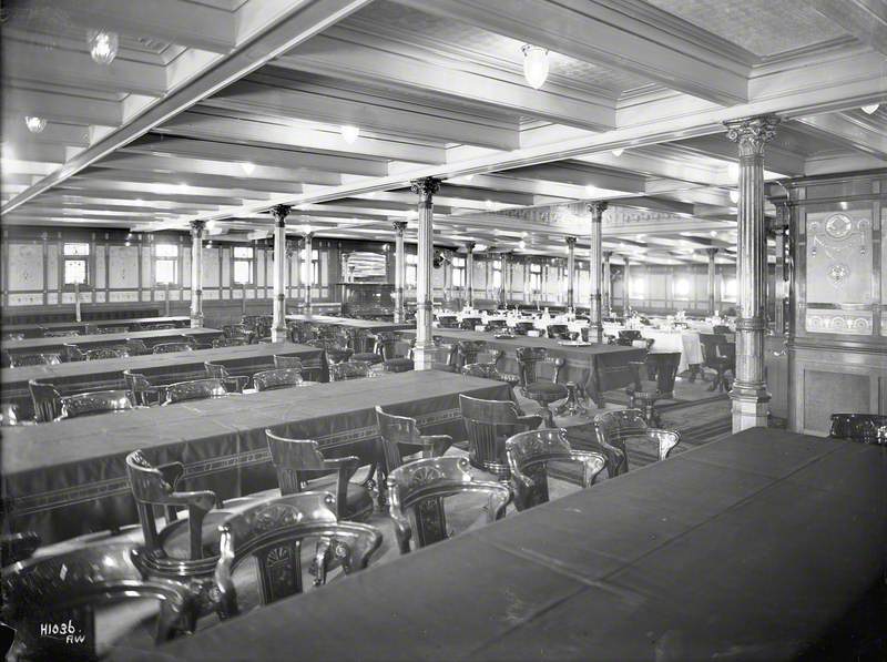 Second class dining saloon