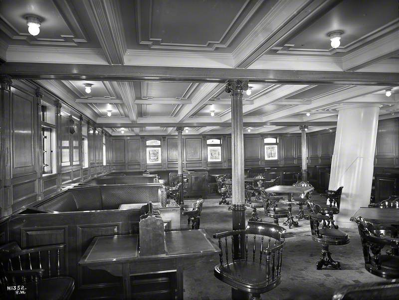 Second class smoke room