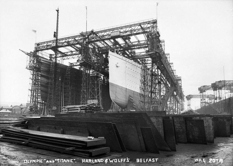 'Olympic' and 'Titanic', Harland and Wolff's, Belfast